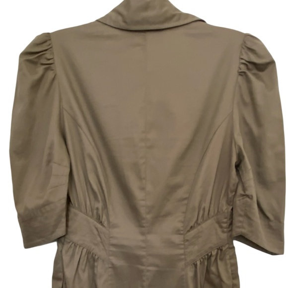 M by Madonna x H&M Brown Button Up Lightweight Summer Casual Midi Dress-Sz-6 - Picture 4 of 16